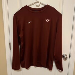 Nike Burgundy VT Crewneck, Dri-Fit